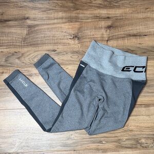 ECHT Two-Tone Gray and Black Kids Leggings